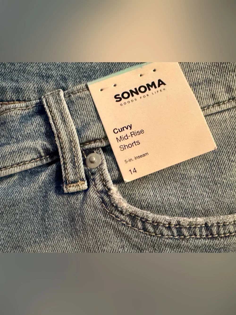 Sonoma Light Blue Denim Shorts